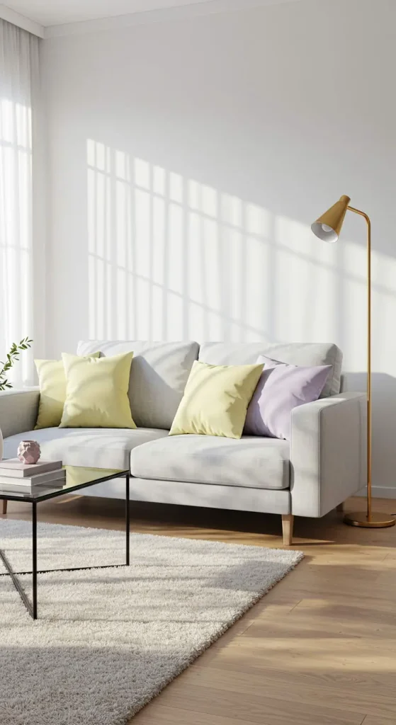 13 Living Room Ideas for Small Rooms 1 1. Choose a Compact Sofa