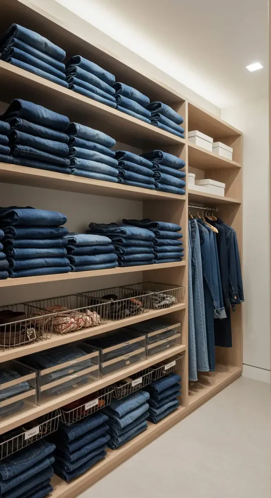 15 Small Walk In Closet Ideas 2 1. Install Custom Shelving