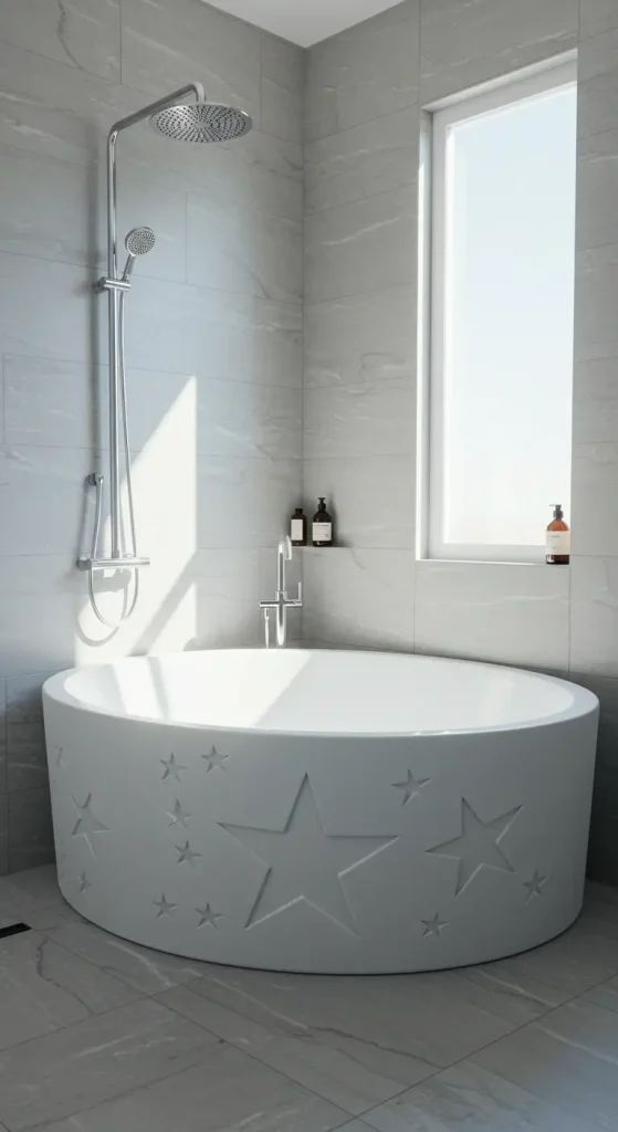 15 Bathtub Ideas 10 10. Circle on Star Bathtub Design