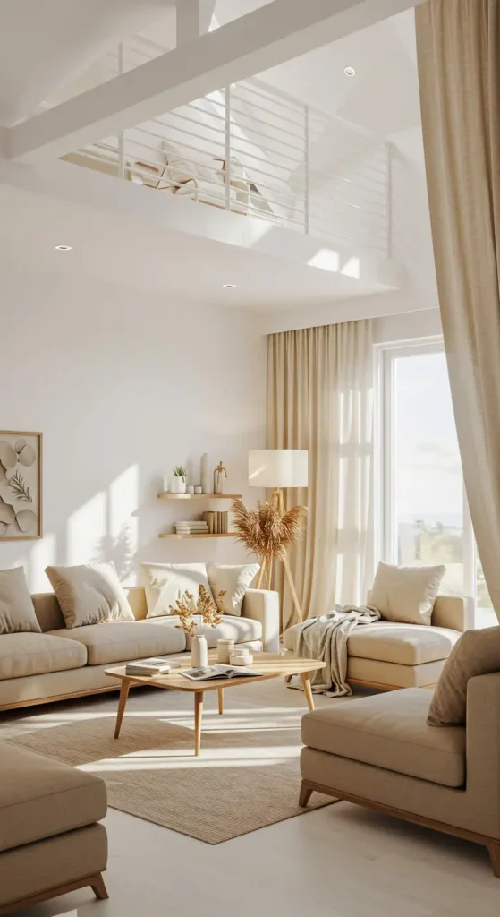 10 Living Room Ideas for Loft Apartments 10 10. Keep It Neutral