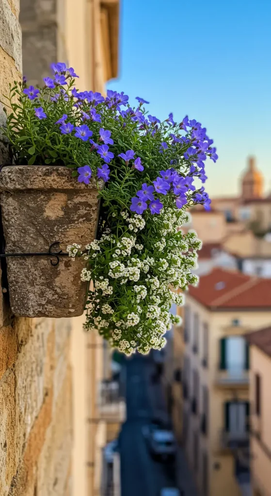 11 Hanging Plants for Balcony 11 10. Lobelia