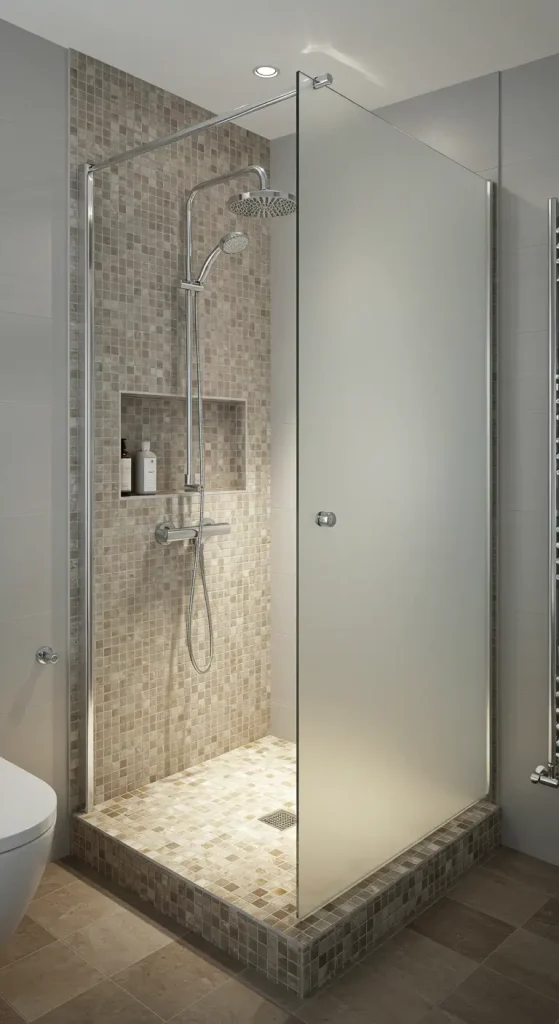15 Small Walk In Shower Ideas 11 10. Natural Light Enhancements