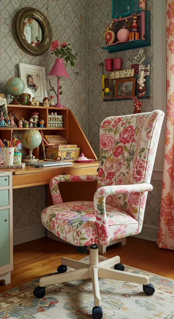 14 Stylish Office Chair Ideas 10 10. Unique Vintage Finds
