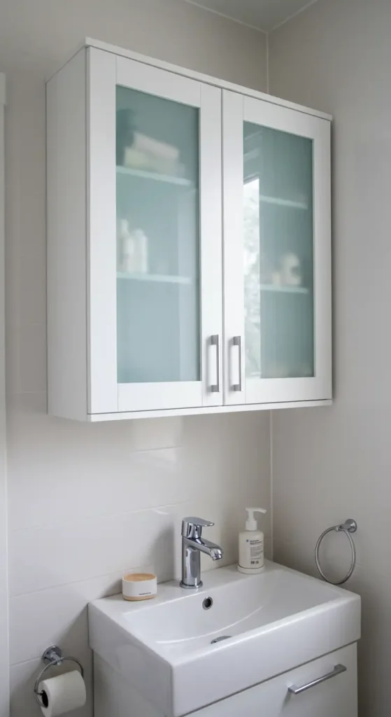 15 Clever Small Bathroom Storage Ideas 11 10. Wall-Mounted Cabinets