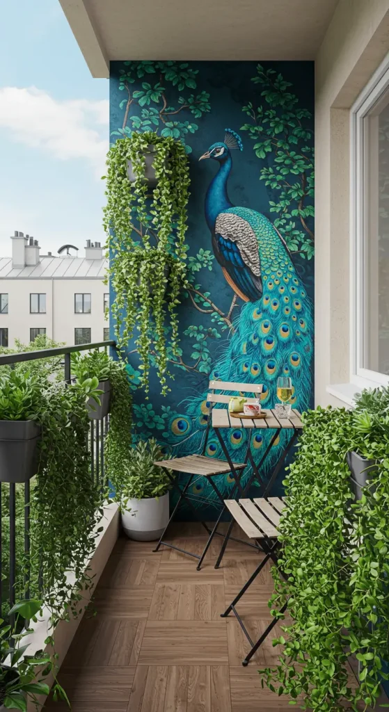 13 Brilliant Window Balcony Ideas You Can Easily DIY 11 11. Artistic Wall Accents