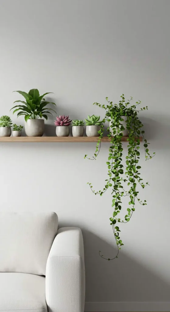 15 Living Room Ideas for Small Houses 11 11. Bring in Plants