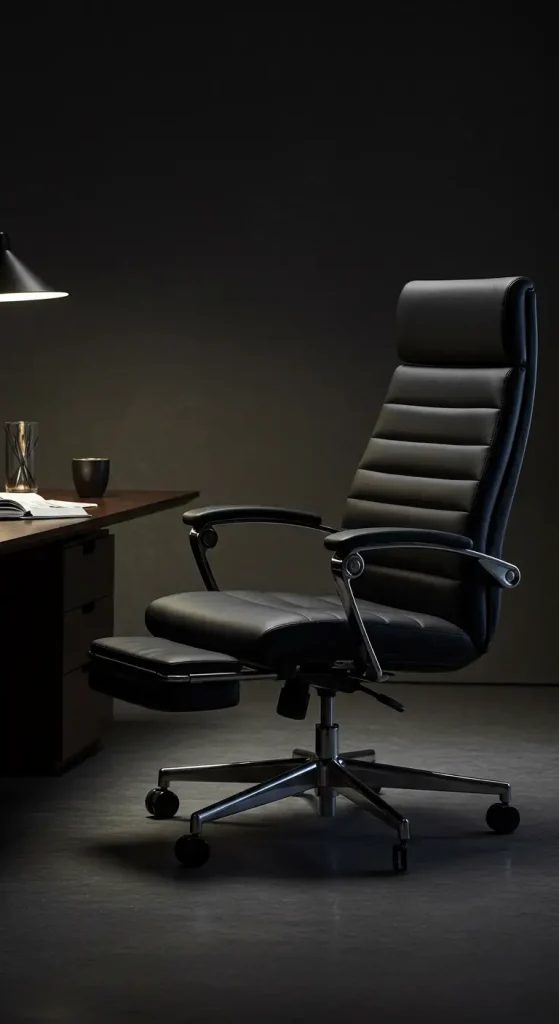 14 Stylish Office Chair Ideas 11 11. Office Chair with Footrest