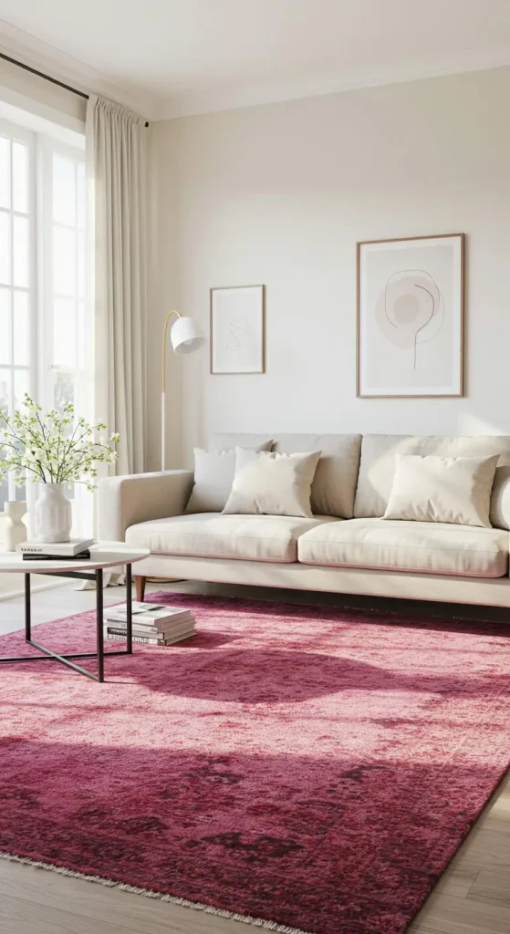 15 Living Room Rug Ideas 12 11. Overdyed Rugs