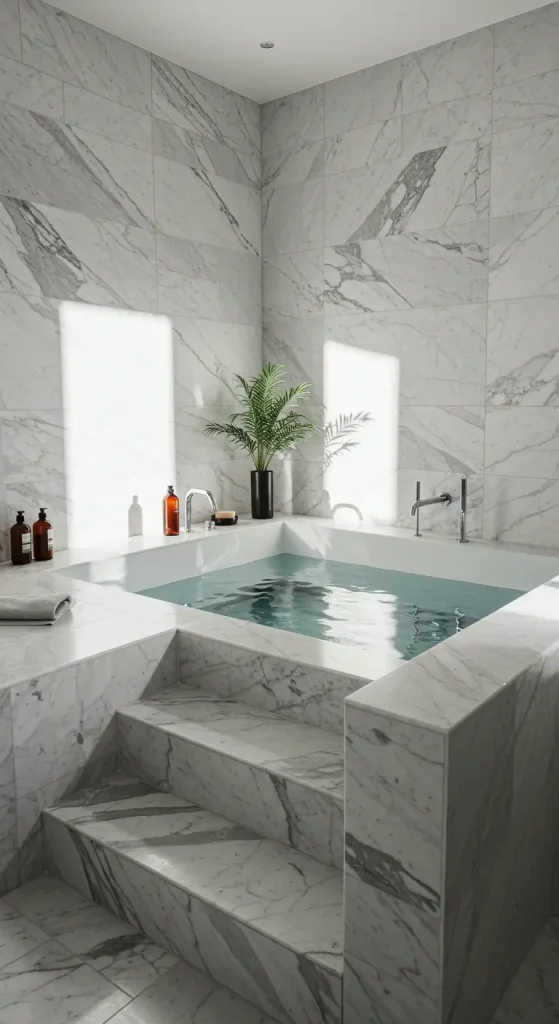 15 Modern Bathtub Ideas 11 11. Sunken Bathtub