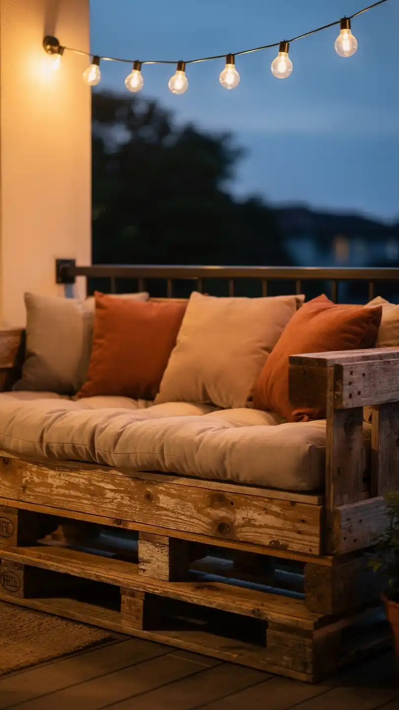 15 Genius Front Balcony Ideas That Look Incredibly Expensive 12 12. DIY Pallets
