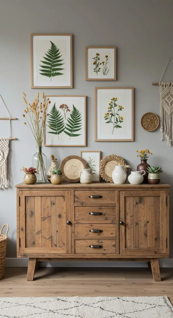 15 Earthy Living Room Decor Ideas 13 12. Vintage & Rustic Accents
