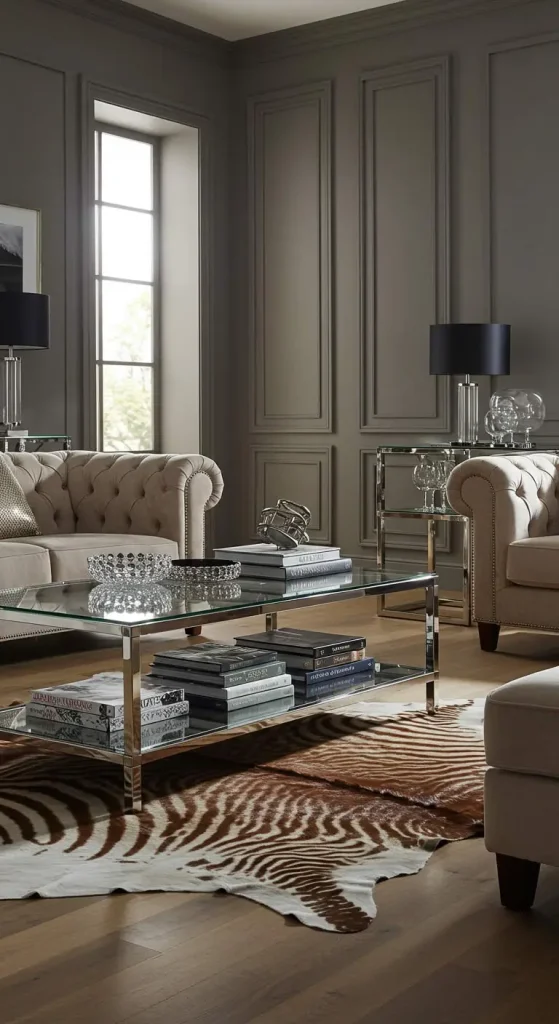 15 Living Room Rug Ideas 14 13. Animal Print Rugs