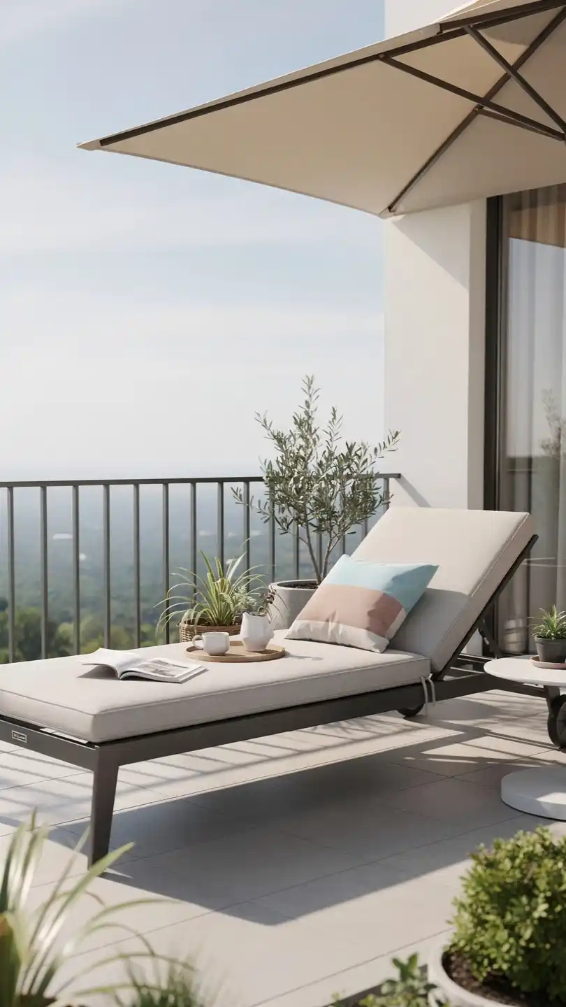 14 Clever Small Balcony Seating Ideas You'll Want To Copy ASAP 13 13. Compact Loungers