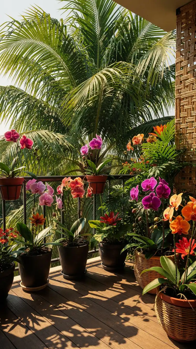 14 Clever Balcony Garden Ideas To Maximize Tiny Outdoor Spaces 13 14. Miniature Tropical Jungle