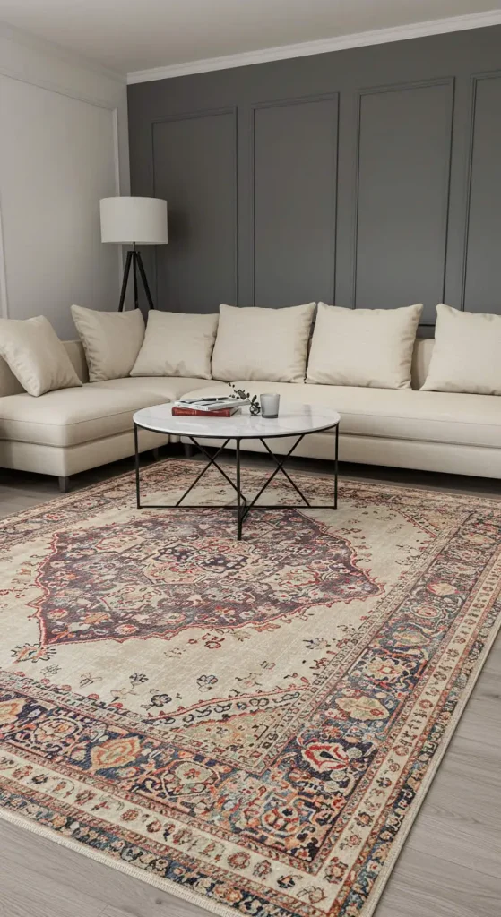 15 Living Room Rug Ideas 16 15. Custom-Made Rugs