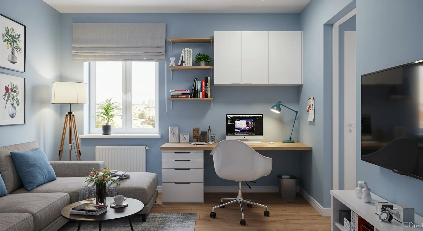Curated visual reference: Renovating A Small Apartment For Home Office Reference: 14 Home Office Ideas Small Apartments