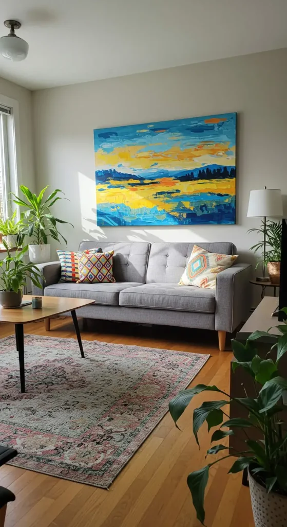 13 Living Room Ideas on ABudget 2 2. DIY Wall Art