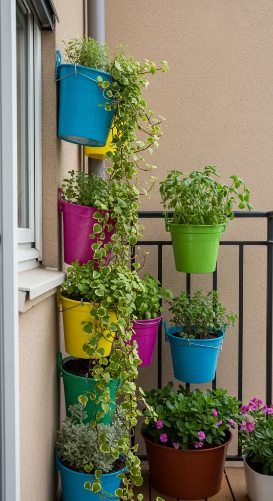 13 Brilliant Window Balcony Ideas You Can Easily DIY 2 2. Hanging Planters