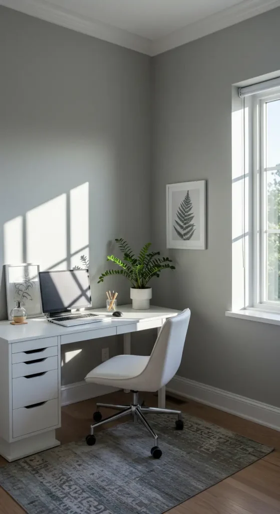 12 Home Office Ideas for Women That You’ll Love 2 2. Minimalist Magic