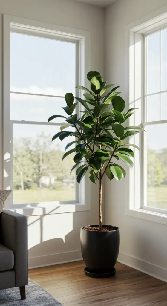 12 Best Indoor Trees for Home 3 2. Rubber Tree
