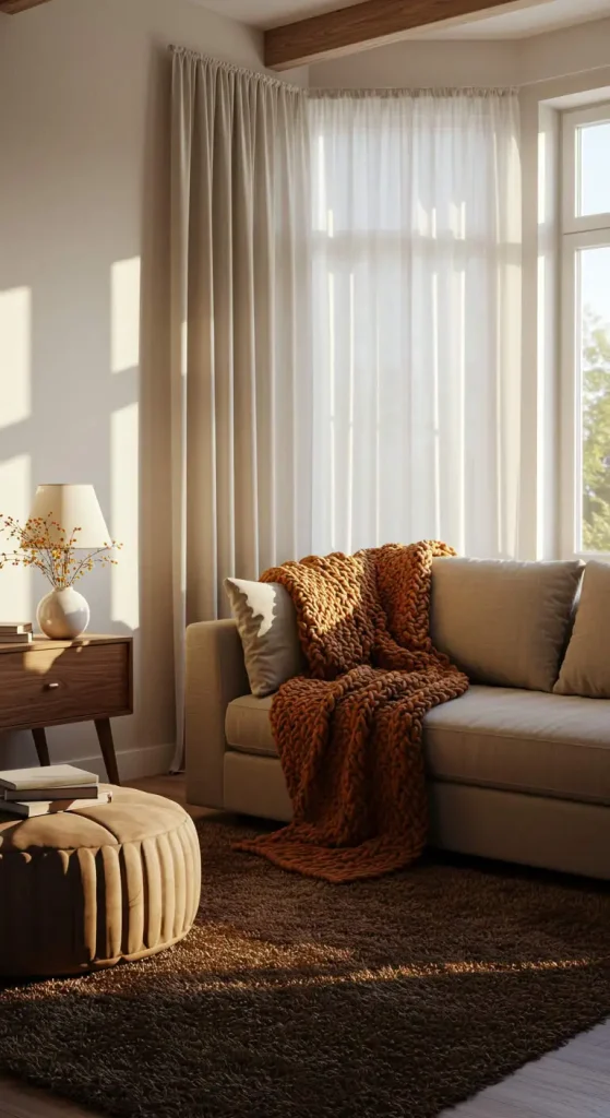 19 Cozy Living Room Ideas 2 2. Soft Textiles and Layering