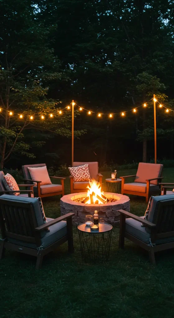 12 Creative Backyard Seating Ideas 2 3. Fire Pit Seating