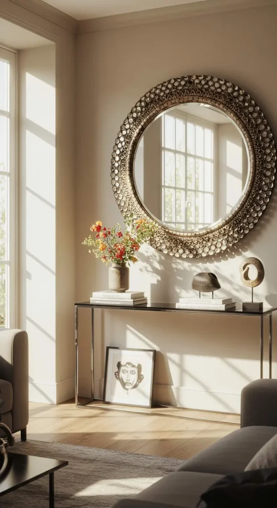 13 Living Room Ideas for Small Rooms 3 3. Incorporate Mirrors