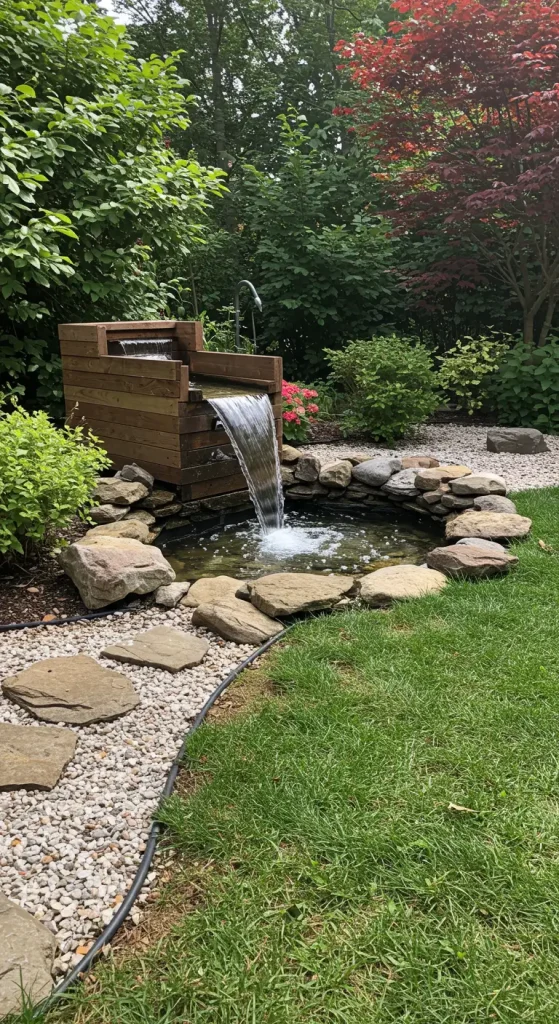 12 Creative Backyard Ideas DIY 3 3. Install a DIY Water Feature