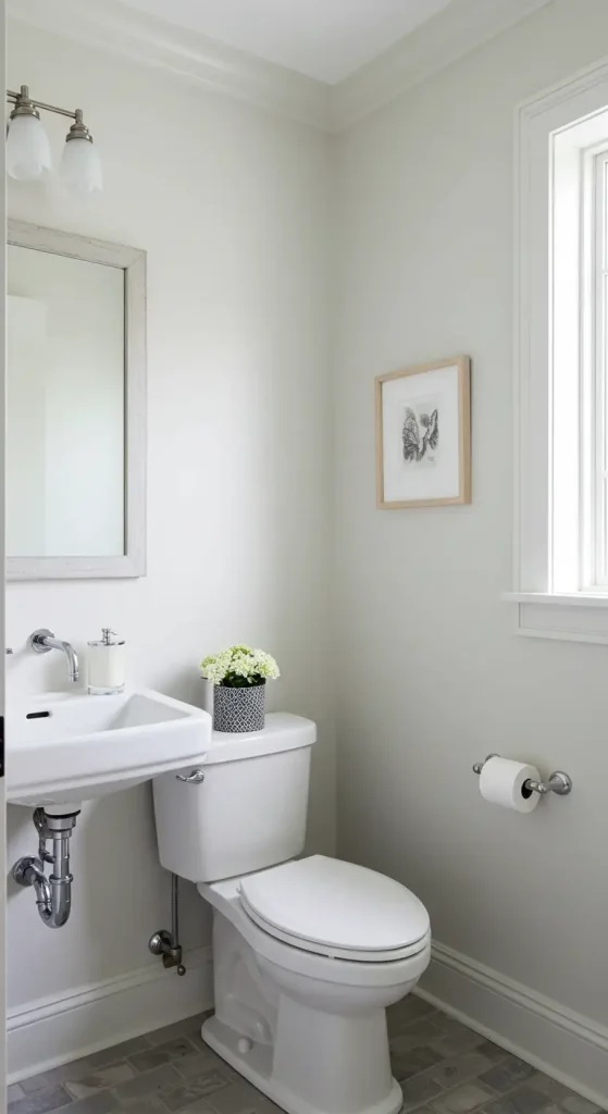 11 Bathroom Neutral Paint Colors 5 4. Chalk White