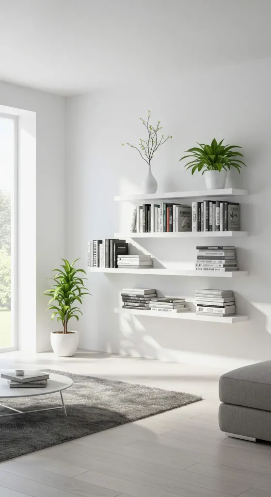 13 Living Room Ideas for Small Rooms 4 4. Go Vertical with Storage