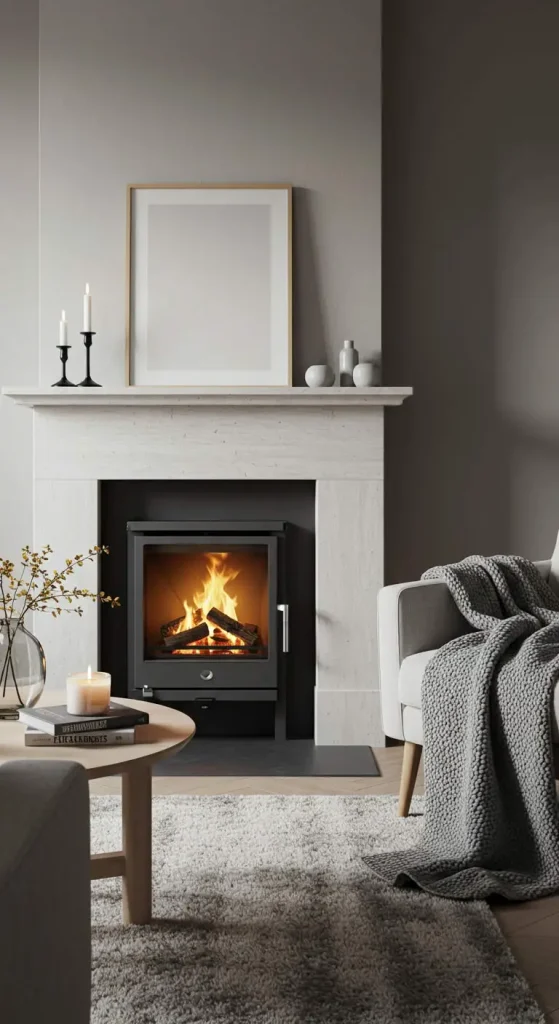 10 Living Room Ideas with Fireplace 4 4. Scandinavian Simplicity