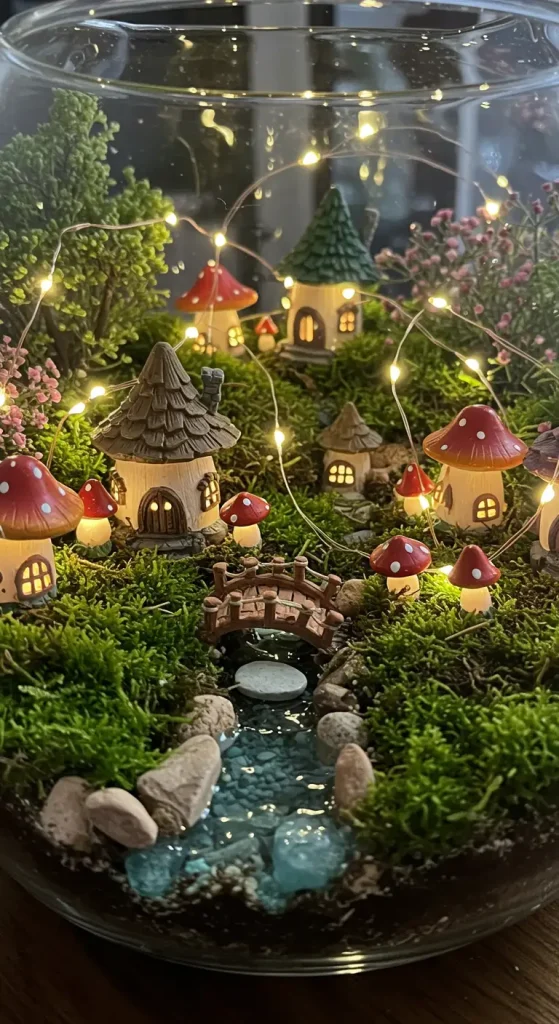 12 Magical Fairy Garden Ideas 4 4. Terrarium Fairy Wonderland