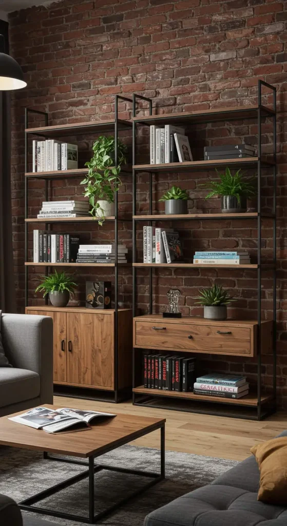 10 Living Room Ideas for Loft Apartments 4 4. Use Open Shelving