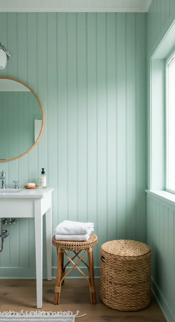 12 Bathroom Wall Panel Ideas 5 5. Beadboard Panels