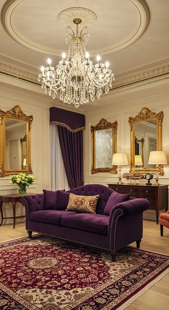13 Living Room Ideas Indian 5 5. Bollywood Glamour