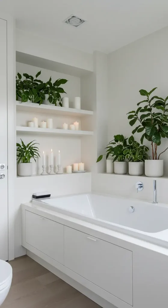 15 Modern Bathtub Ideas 5 5. Built-In Tub with Storage
