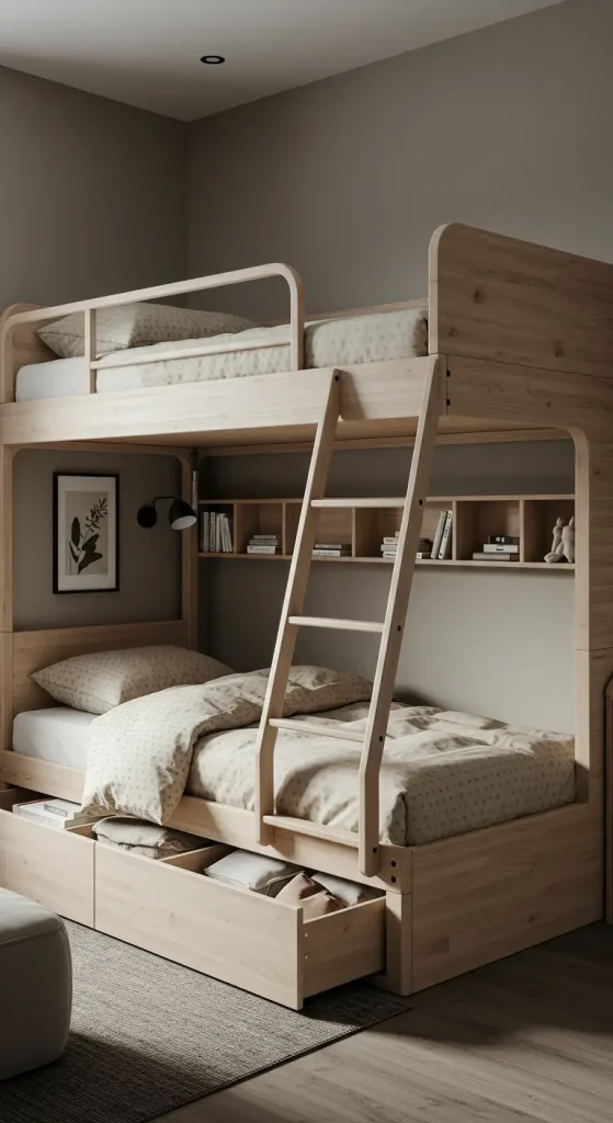 11 Bunk Bed Design Ideas 6 5. Minimalist Bunk Beds