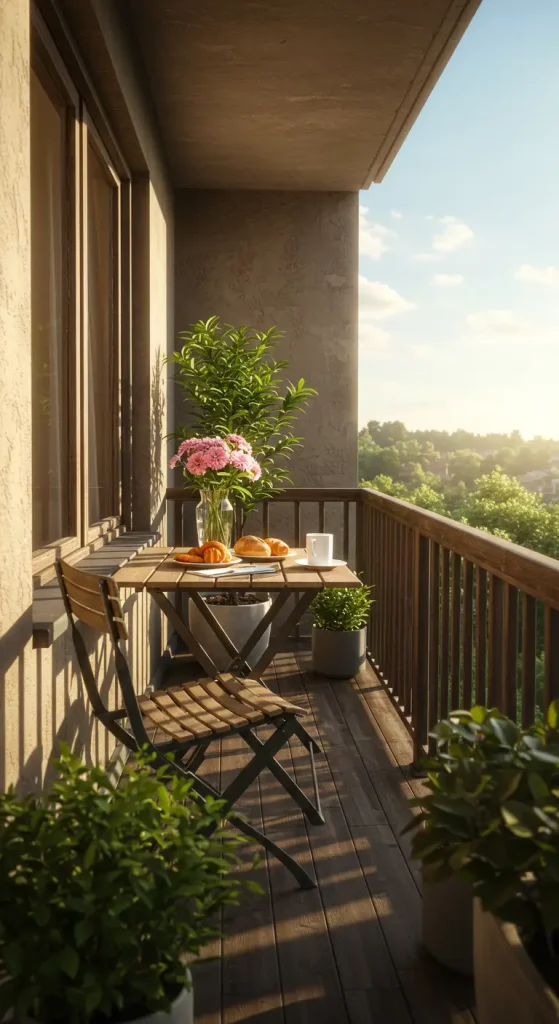 13 Brilliant Window Balcony Ideas You Can Easily DIY 5 5. Rail-Mounted Tables