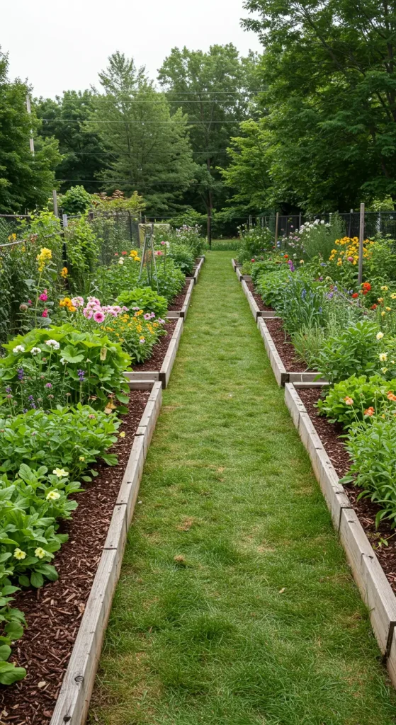 11 Creative Backyard Ideas for Bloxburg 4 5. Raised Garden Beds
