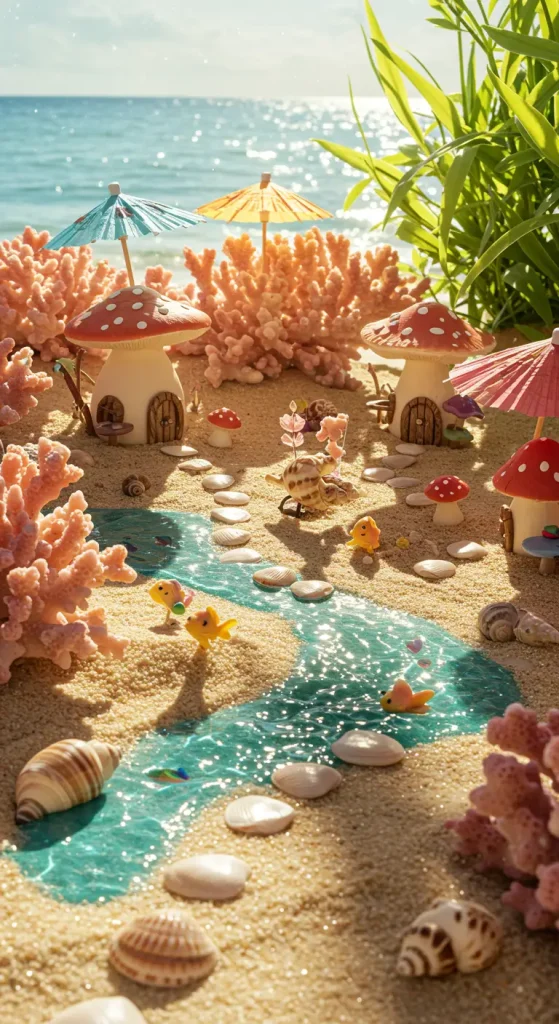 12 Magical Fairy Garden Ideas 5 5. Seaside Fairy Garden