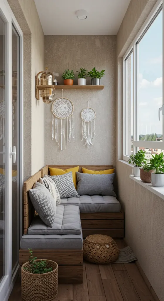 13 Brilliant Window Balcony Ideas You Can Easily DIY 6 6. Boho-Chic Escape