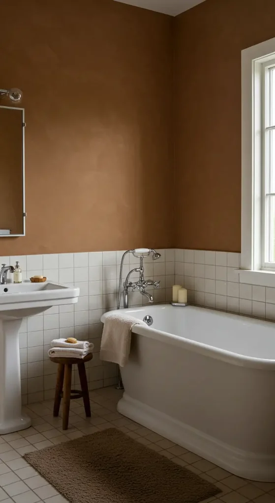 11 Bathroom Neutral Paint Colors 7 6. Cinnamon Brown