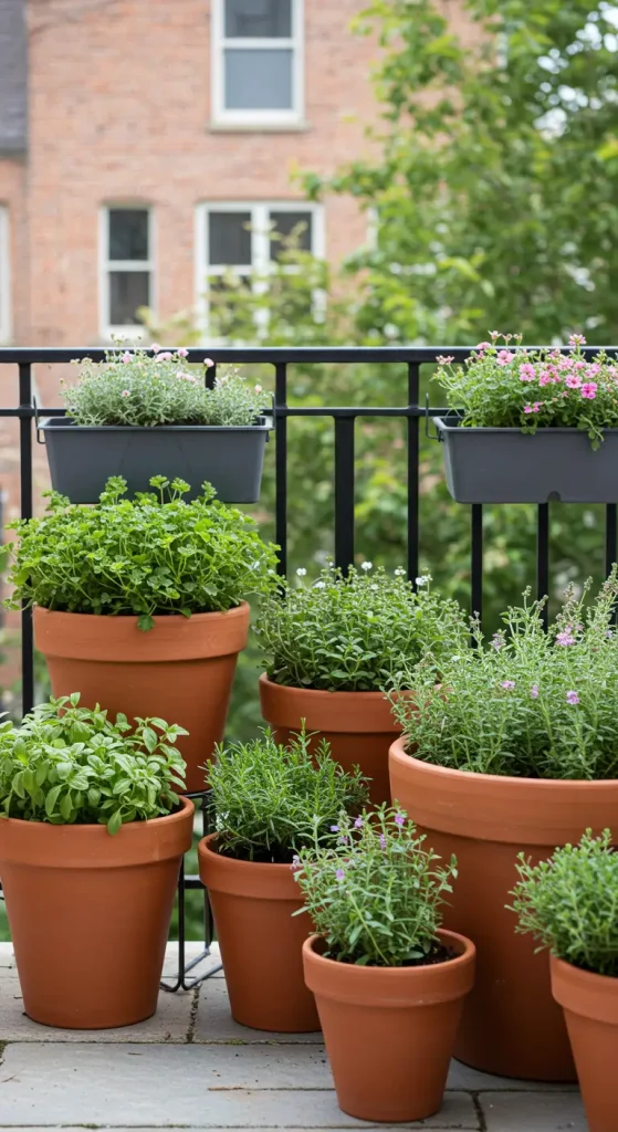 11 Creative Backyard Ideas for Small Yards 6 6. Container Gardens