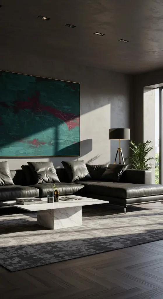 13 Living Room Ideas for Bloxburg 6 6. Elegant Black and White Theme
