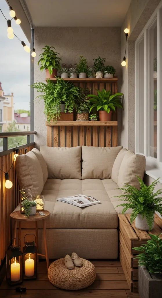 11 Clever Small Balcony Furniture Ideas To Maximize Your Space 6 6. Modular Seating