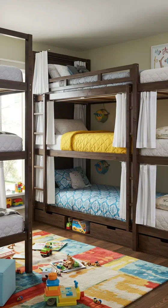 11 Bunk Bed Design Ideas 7 6. Triple Bunk Beds