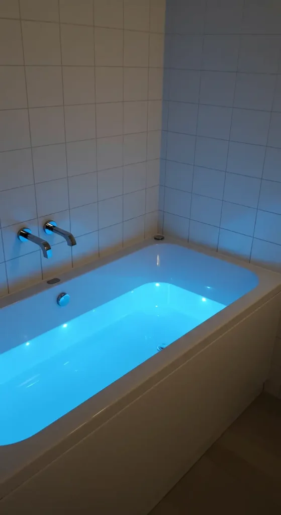 15 Modern Bathtub Ideas 8 8. Acrylic Tub with LED Lighting