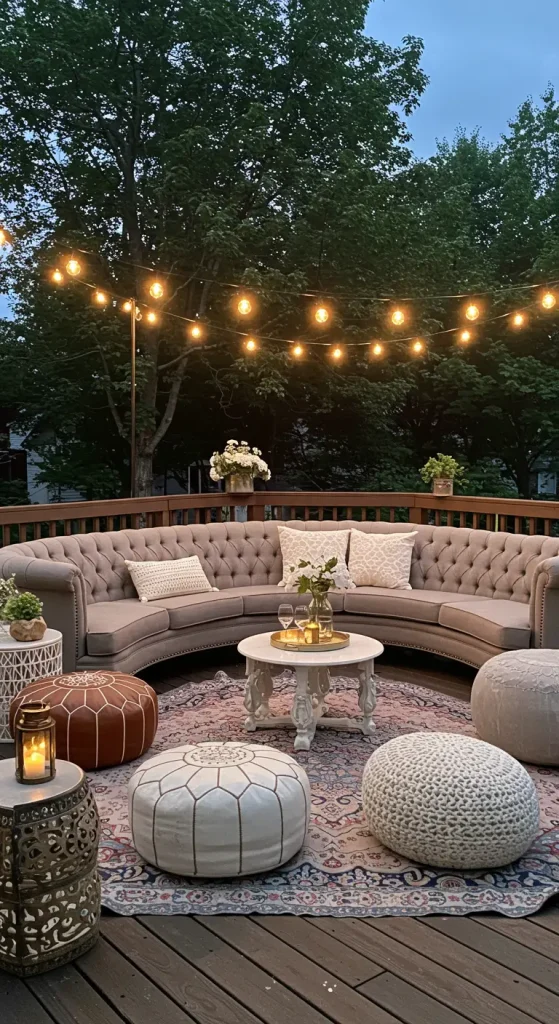 12 Creative Backyard Seating Ideas 7 8. Circular Conversation Pods