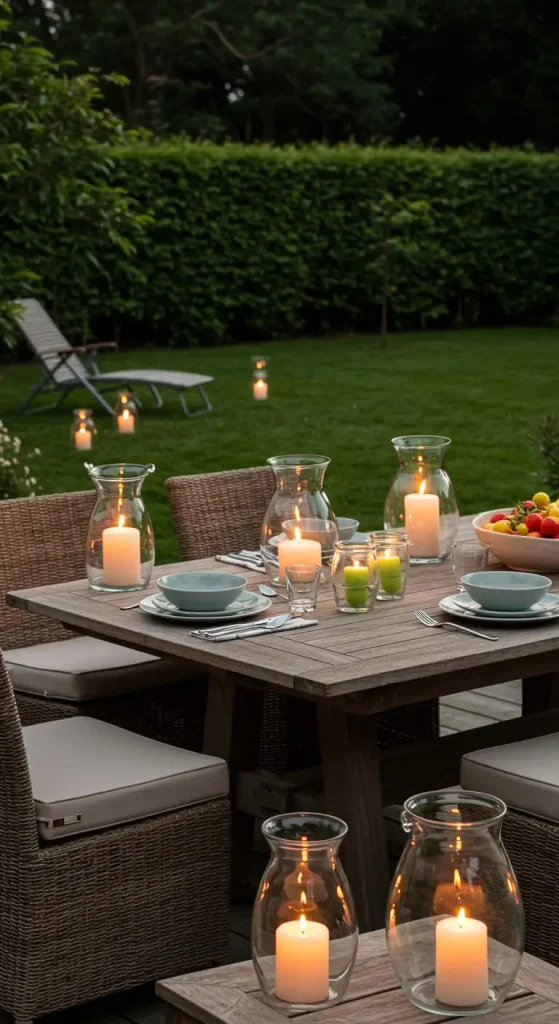 8. Create an Outdoor Candle Display