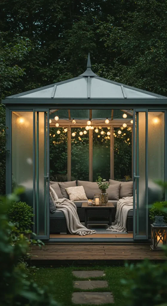 13 Stunning Backyard Pergola Ideas 8 8. Enclosed Pergola